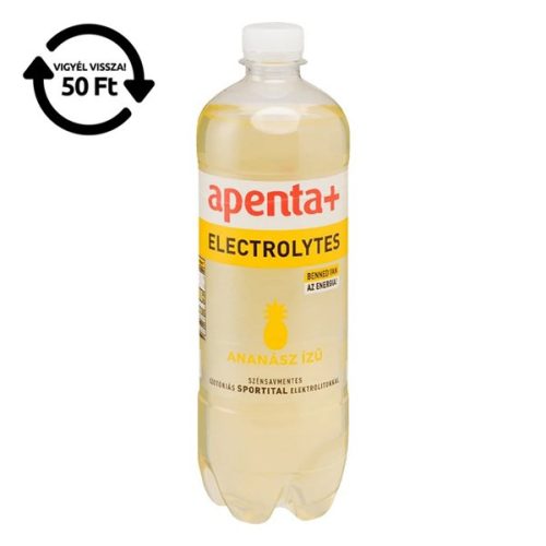 Ásványvíz szénsavmentes APENTA+ Electrolytes ananász ízű 0,75L DRS