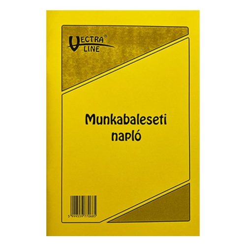 Nyomtatvány munkabaleseti napló VECTRA-LINE A/5 álló